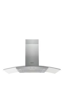 Hotpoint Phgc95Fabx 90Cm Chimney Cooker Hood - Stainless Steel